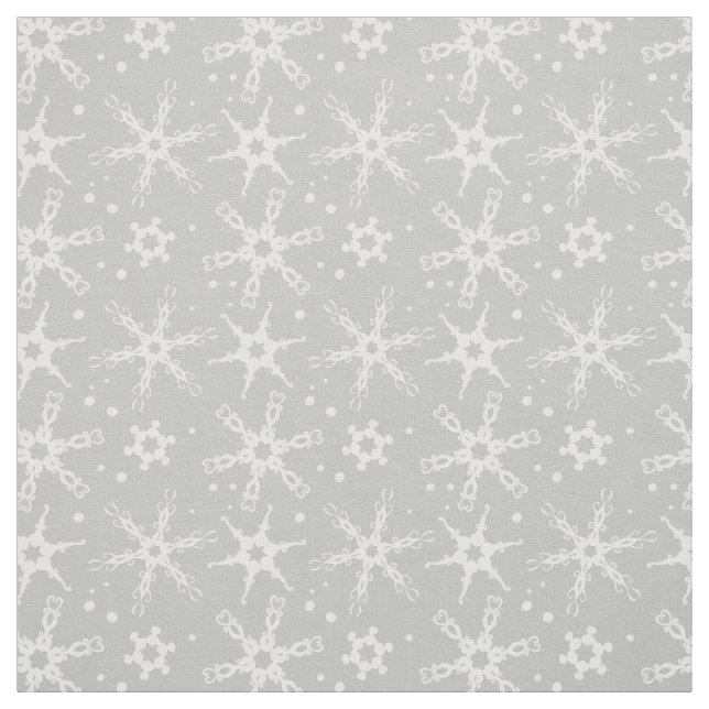 Tecido Padrão Moderno Snowflake (Modelo)