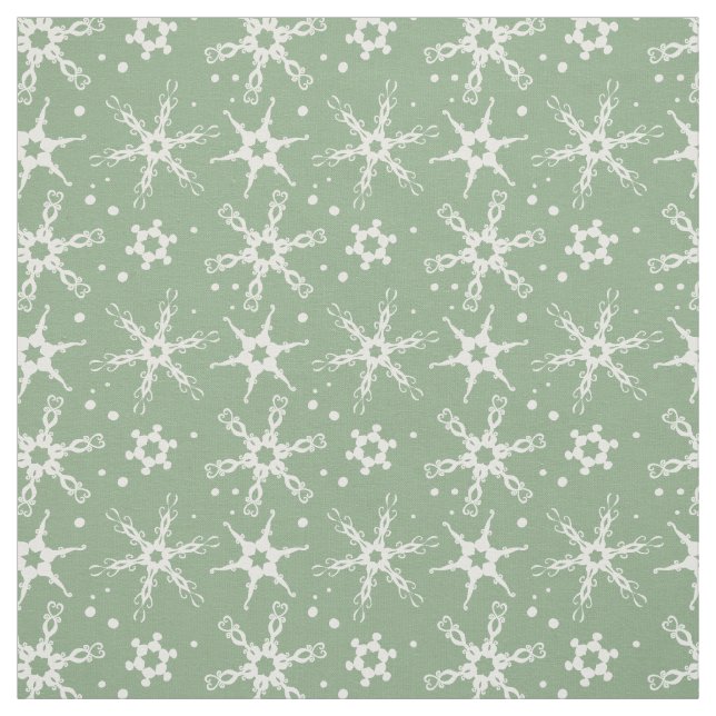 Tecido Padrão Moderno Snowflake (Modelo)