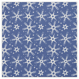 Tecido Padrão Moderno Snowflake