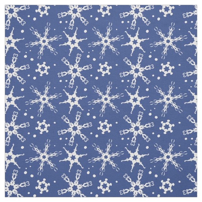 Tecido Padrão Moderno Snowflake (Modelo)