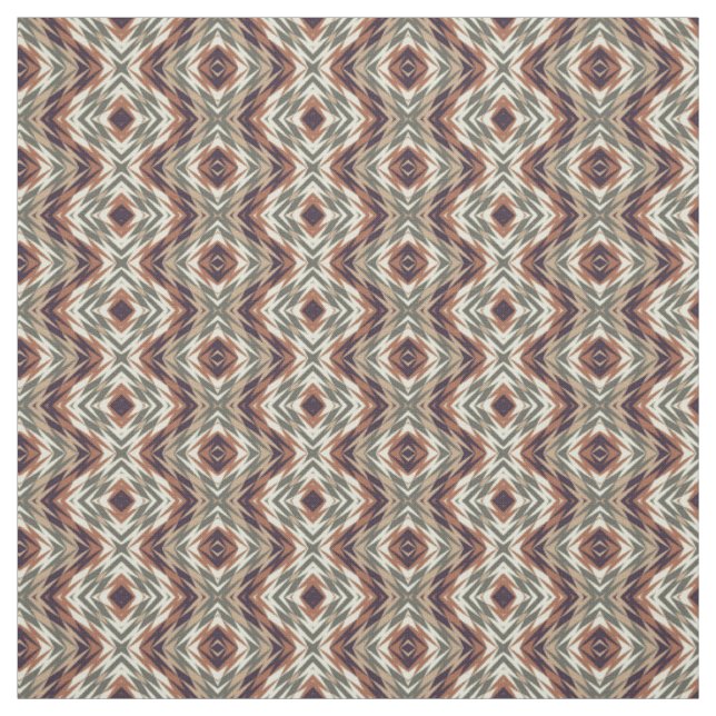 Tecido Padrão Mosaico Aztec Aztec Aztec, Castanho (Modelo)