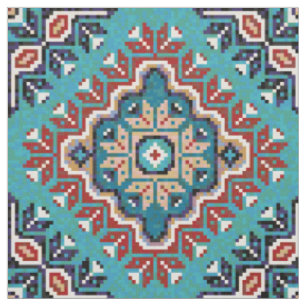 Tecido Padrão Mosaico Nativo Americano de Índios Navajo