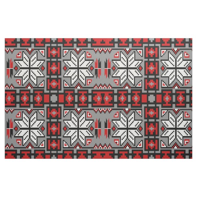 Tecido Padrão Nativo Americano de Tecelagem em Aberto (Fat Quarter)
