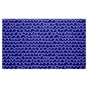 Tecido Padrão ondulado - Pastel azul no Marinho profundo