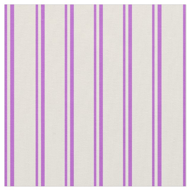 Tecido Padrão Orquídea e Beige/Stripes (Detalhe)