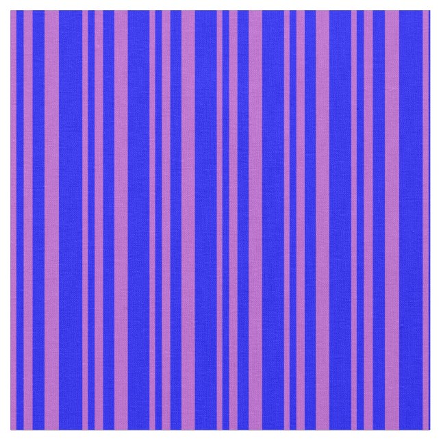 Tecido Padrão Orquídea e Faixa Azul (Detalhe)