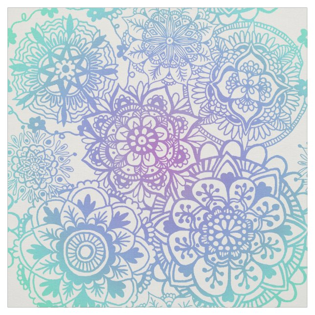 Tecido Padrão Pastel Mandala (Modelo)