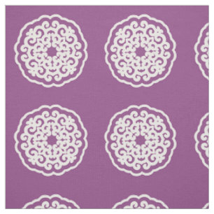 Tecido Padrão pequeno Plum Asian Moods Mandalla