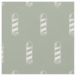 Tecido Padrão Polar de Cinzas e Barbearia Branca