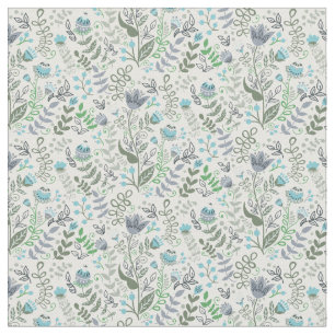 Tecido Padrão Polonês Folk Art Whimsical Flower