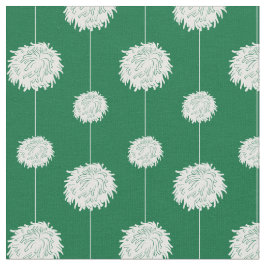 Tecido Padrão Pom De Cheerleader Verde