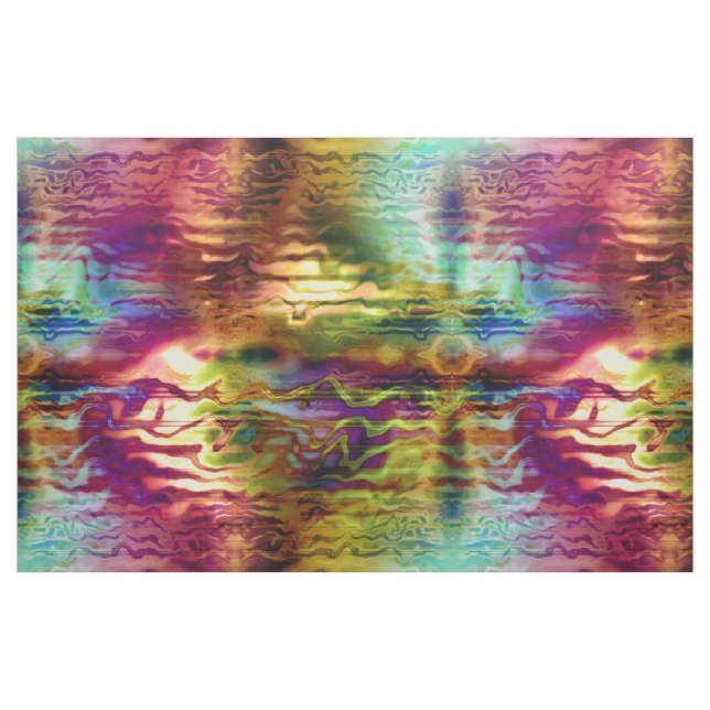 Tecido Padrão Psychedelic Tie Dye Rainbow Grunge (Jarda)