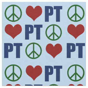 Tecido Padrão PT de Terapia Física de Amor pela Paz