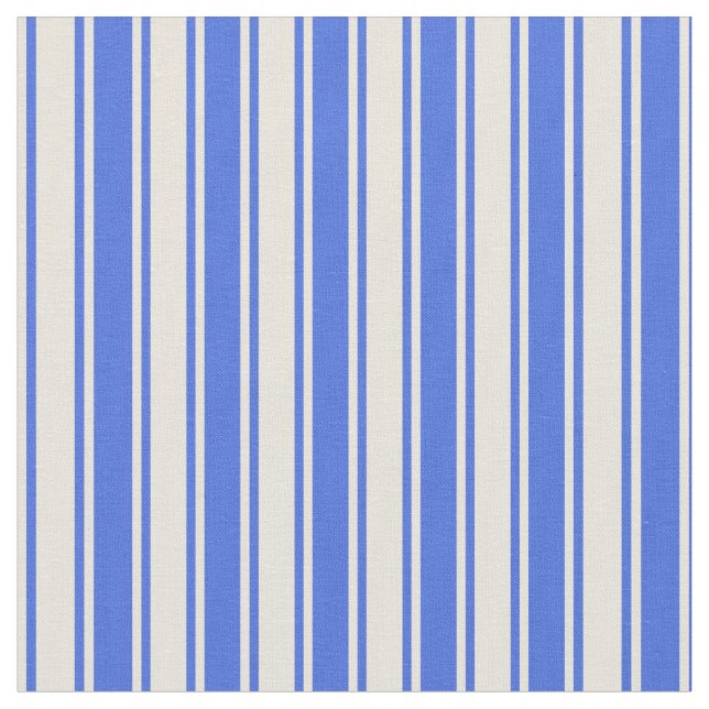 Tecido Padrão Real Azul e bege Vinculado (Detalhe)