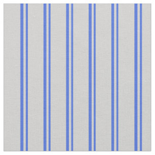 Tecido Padrão Real Azul e Cinza Leve Riscado Colorido