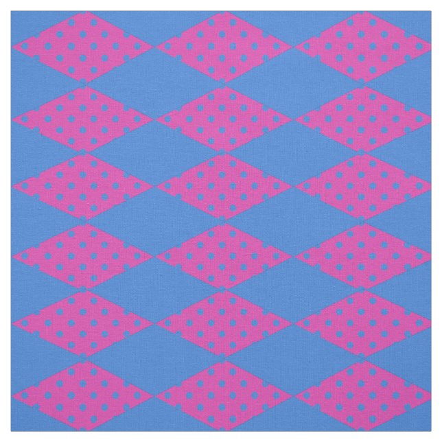 Tecido Padrão Real Azul, Magenta Diamond Faux (Modelo)