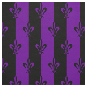 Tecido Padrão Real De Flor Roxo De Lis Lily