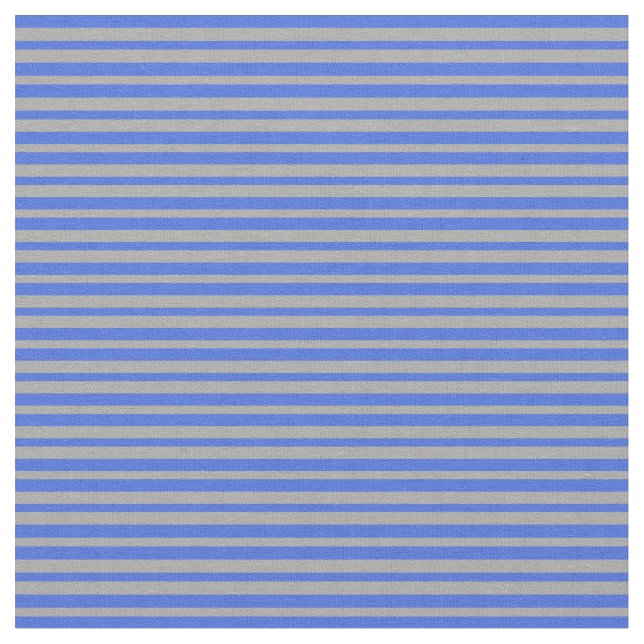 Tecido Padrão Real de Stripes de Cinzas Azul e Escuro (Detalhe)