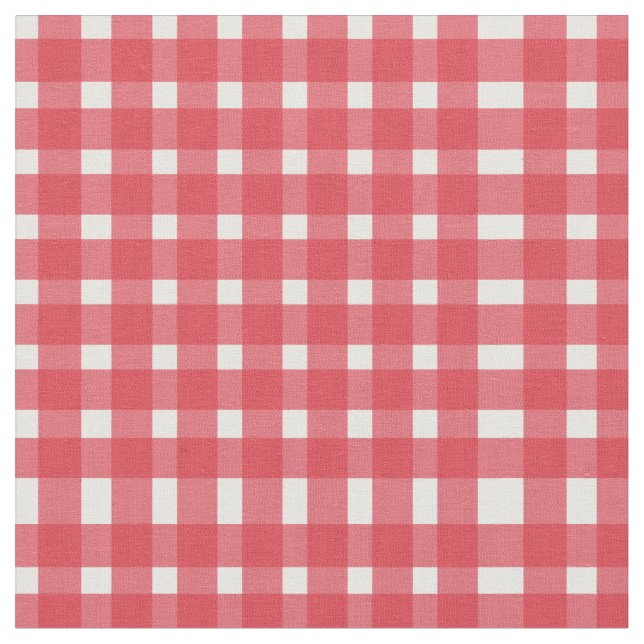 Tecido Padrão Red White Gingham (Detalhe)