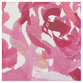 Tecido Padrão rosa de Aquarela