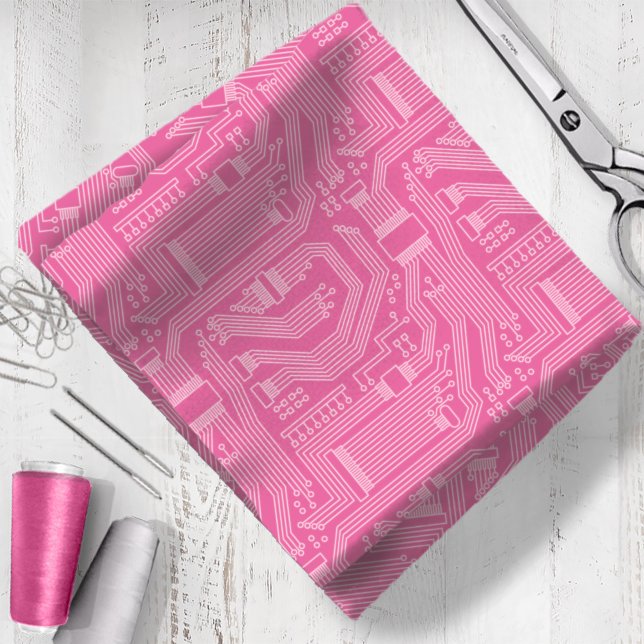 Tecido Padrão rosa do Conselho de circuito ID245 (Criador carregado)