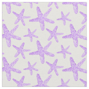 Tecido Padrão Roxo de Starfish da Cores Aquáticas