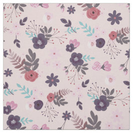 Tecido Padrão Rustic Mauve Pink & Plum Floral Trendy