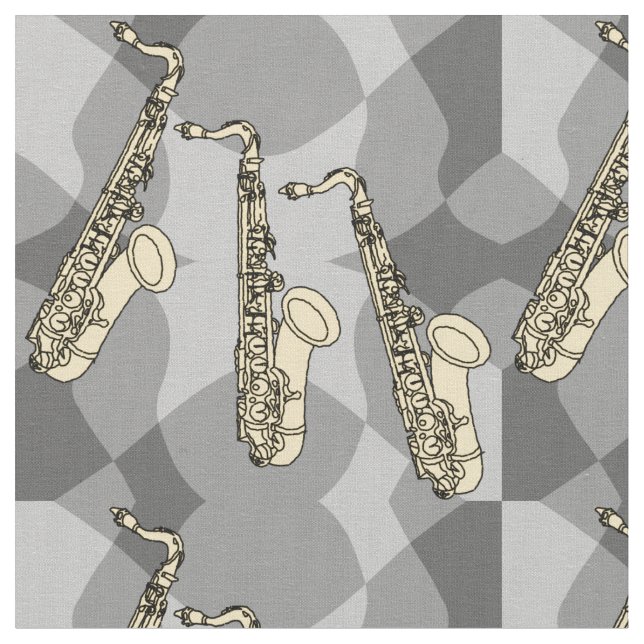 Tecido Padrão saxofone esquentchy (Detalhe)