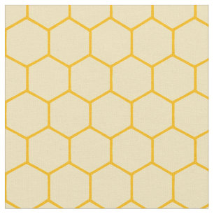 Tecido Padrão simples e elegante de colmeia amarelo claro