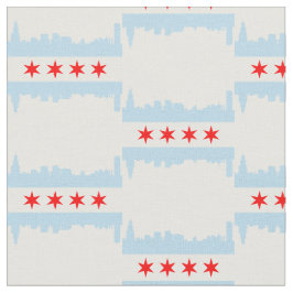 Tecido Padrão Skyline da Sinalizador de Chicago