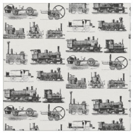 Tecido Padrão "Steampunk" da locomotiva do motor a vapor