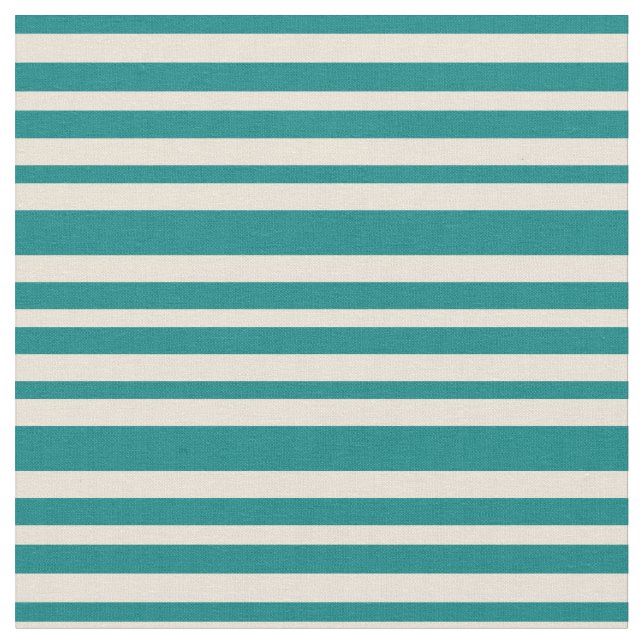 Tecido Padrão Teal e Bisque de Stripes (Detalhe)