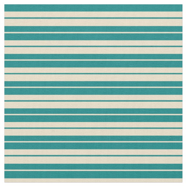 Tecido Padrão Teal e Tan de Stripes (Detalhe)