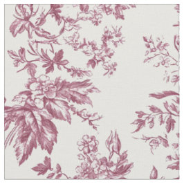 Tecido Padrão Toile de Rosa Rosa Suave