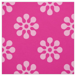 Tecido Padrão transparente de Flores Retrospectivas branc