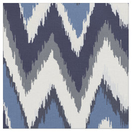 Tecido Padrão tribal de Chic blue e white ikat