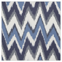 Tecido Padrão tribal de Chic blue e white ikat