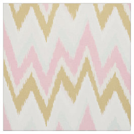 Tecido Padrão tribal de covarde cor-de-rosa-rosa com ikat