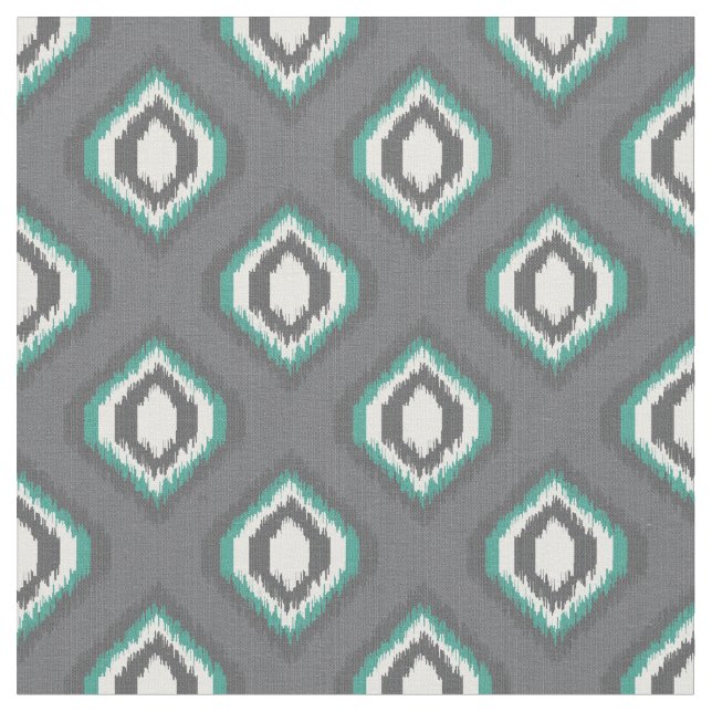 Tecido Padrão tribal geométrico retro ikat (Detalhe)