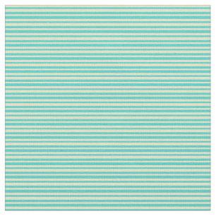 Tecido Padrão Turquesa e Goldenrodo Pálido/Stripes/Linhas