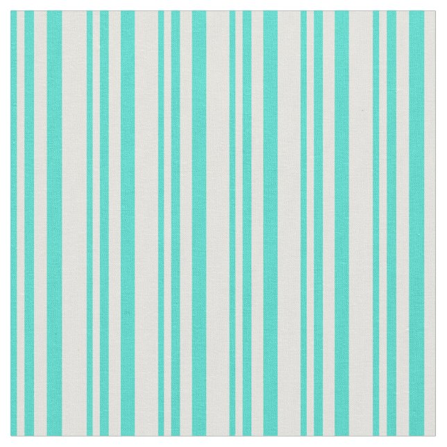 Tecido Padrão Turquesa e Stripes Amarelas Claras (Detalhe)