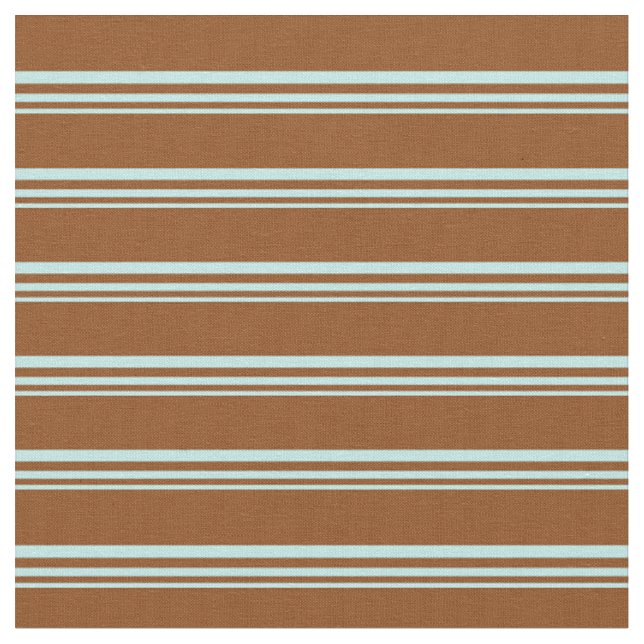 Tecido Padrão Turquesa e Stripes Marrons (Detalhe)