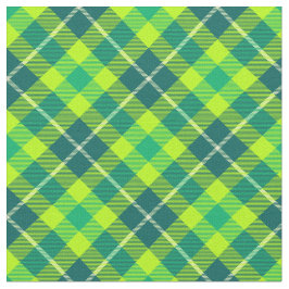 Tecido Padrão Unisex verde brilhante de Xadrez inclinado 