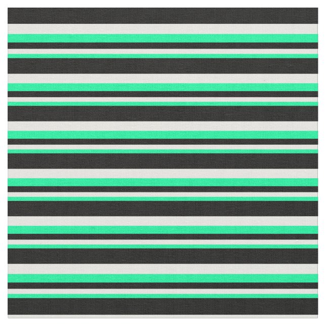 Tecido Padrão verde, branco e colorido preto (Detalhe)