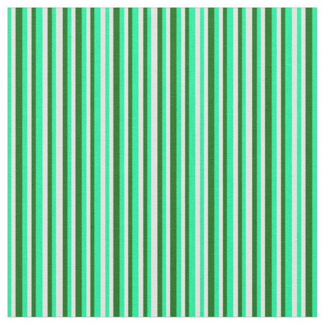 Tecido Padrão verde, ciano claro e verde escuro riscado (Detalhe)
