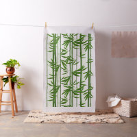 Padrão verde de disparos de bambu em branco