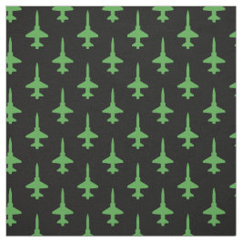 Tecido Padrão Verde de Talão T-38 em Preto
