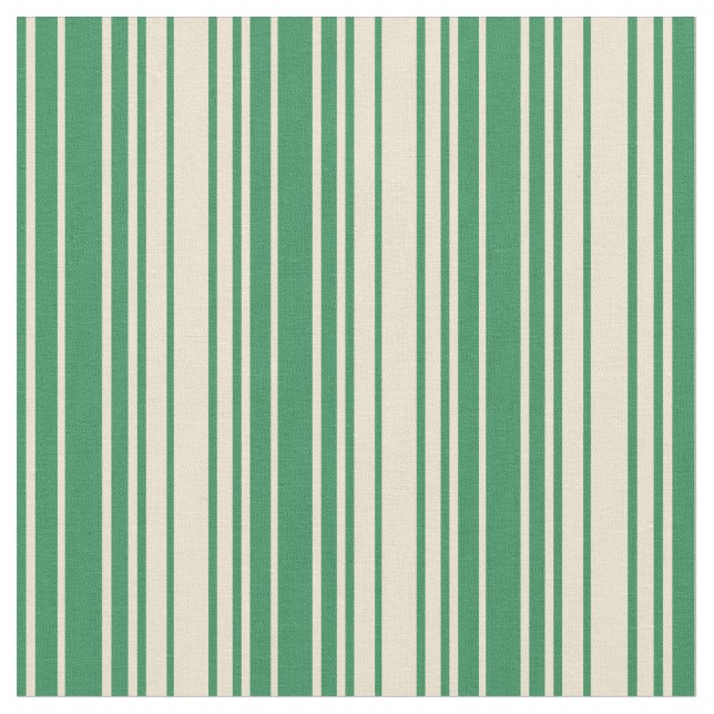 Tecido Padrão Verde e bege marinho de faixas (Detalhe)