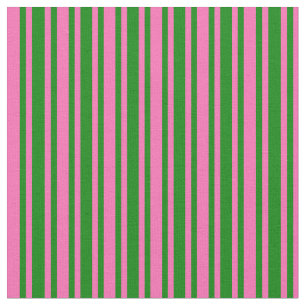 Tecido Padrão verde e cor-de-rosa quente