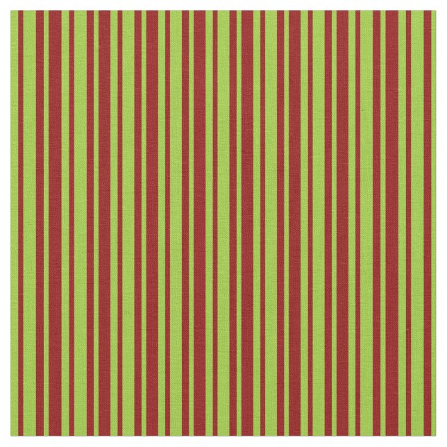 Tecido Padrão verde e vermelho escuro Striped/linked (Detalhe)